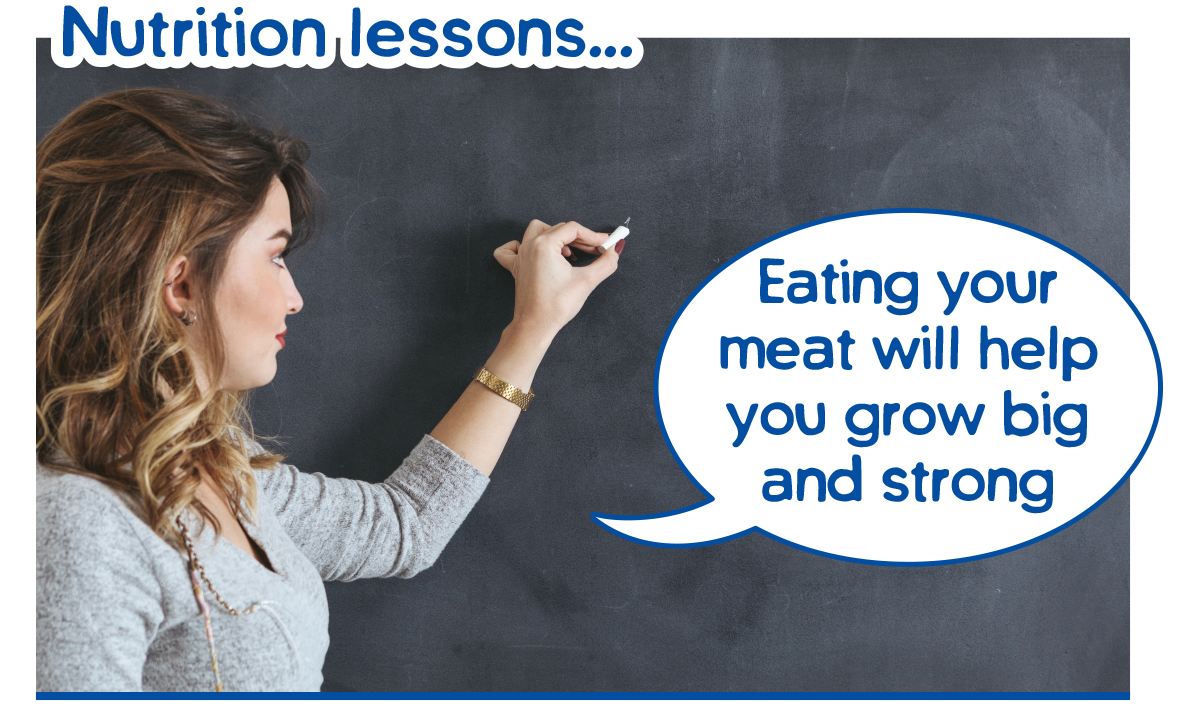 Example of pressure to eat - nutrition lessons